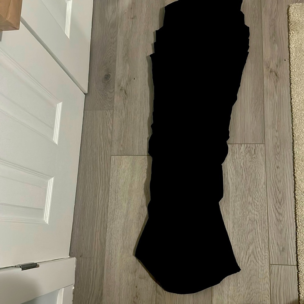 Naked wardrobe long ruched skirt